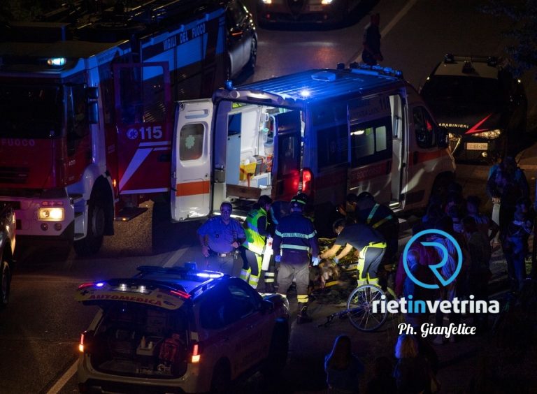 Ciclista investito, denunciato 52enne reatino: guidava ubriaco e non ha soccorso l’investito
