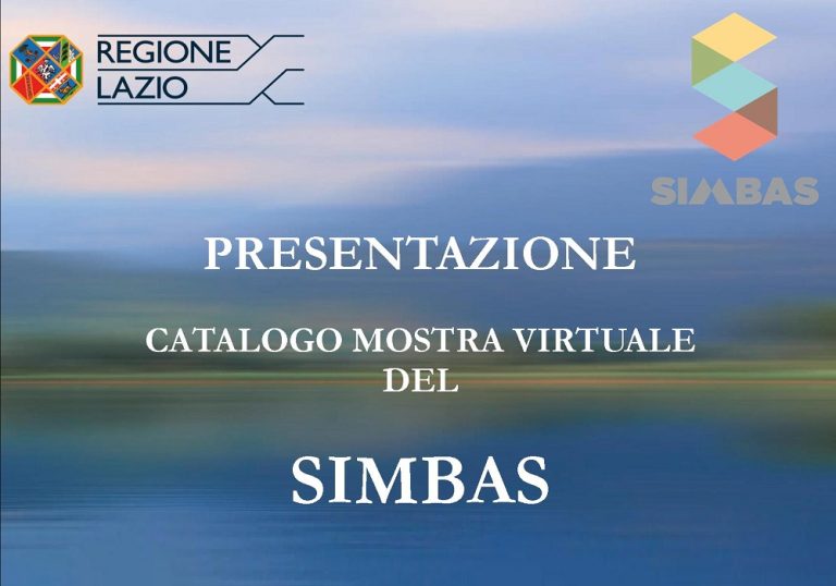 Il 6 ottobre presentazione del Catalogo mostra virtuale Simbas