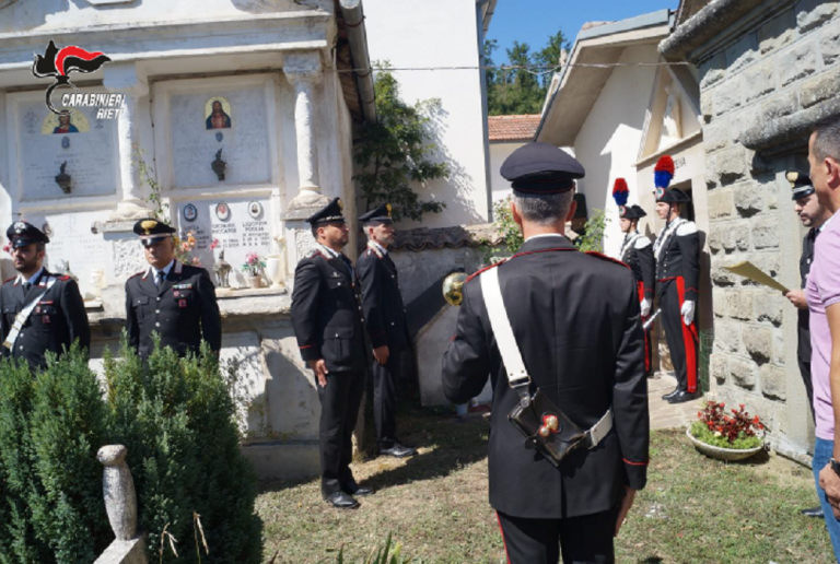 Commemorato ad Amatrice il vicebrigadiere Gerardo Catena, medaglia d’oro al valore civile