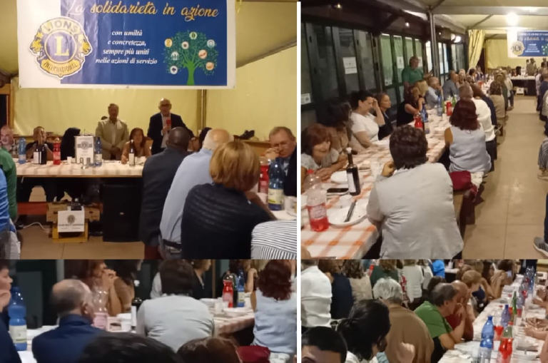 Svolta la cena di solidarietà del Lions Club Rieti Varrone