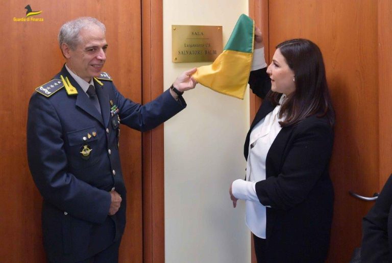 Salvatore Balbi, la Guardia di Finanza di Rieti lo ha ricordato con una targa in sua memoria