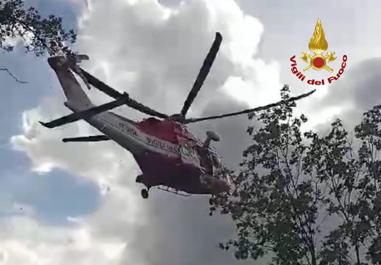 Fedele si perde  percorrendo il “Cammino di San Benedetto”. Soccorso con l’elicottero Drago