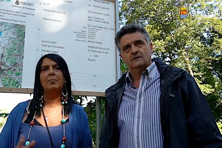 Presentati i lavori di potenziamento del Cammino di Francesco zona Santuario di Fonte Colombo