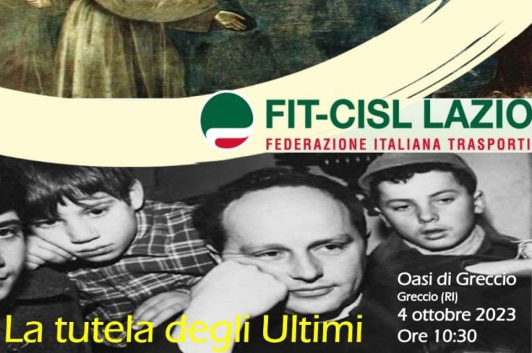 Il 4 ottobre a Greccio il convegno “La tutela degli ultimi. Il messaggio di San Francesco e don Milani e l’azione sindacale”