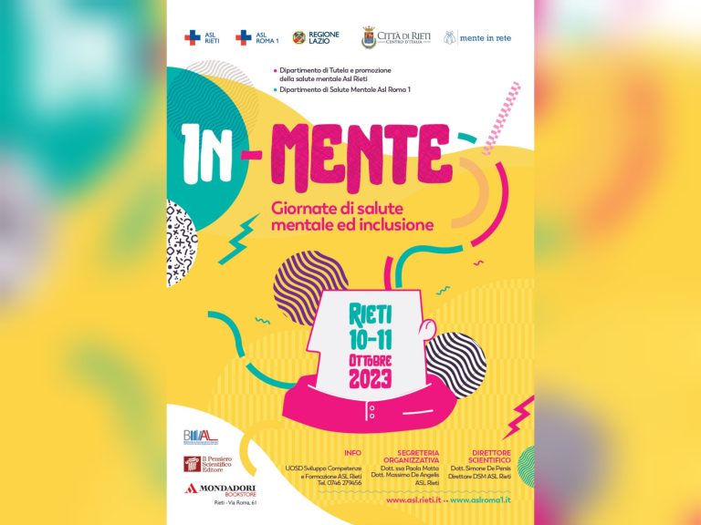 “In-Mente”, ASL Rieti contro lo stigma verso la malattia mentale: inaugurazione in Sala Consiliare
