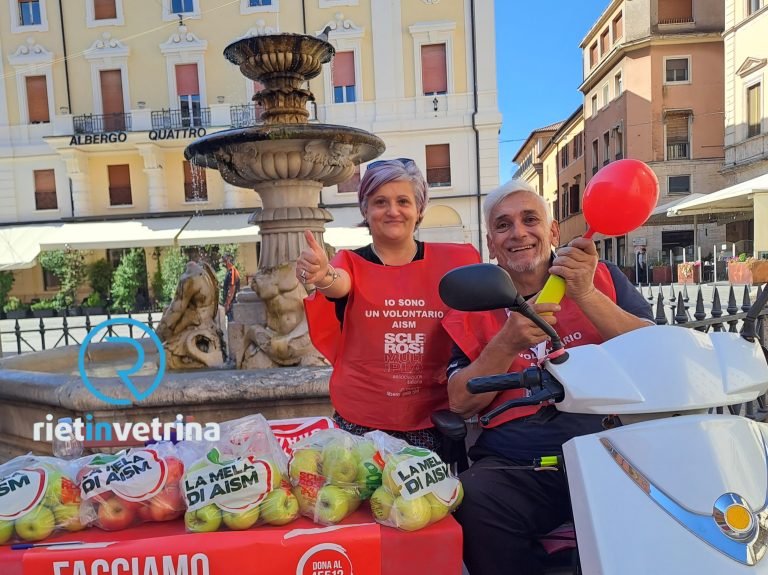 A Rieti il 7 ed 8 ottobre i volontari AISM con le “Mele della Salute 2023”