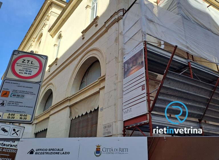 Ripresi i lavori del cantiere del Circolo di Lettura