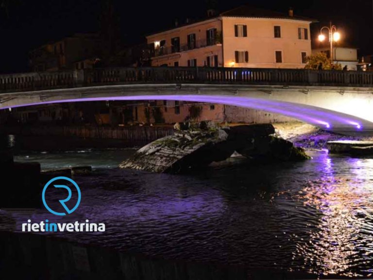 Rieti aderisce al “Baby Loss Awareness Day”: tra il 15 e 16 ottobre Ponte Romano si colora di rosa e azzurro
