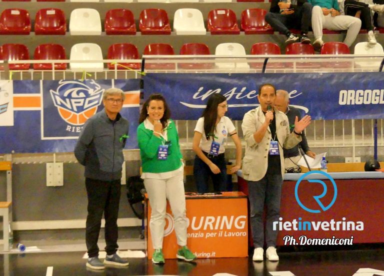 ALCLI e LILT ospiti della NPC Rieti durante il match contro Omegna