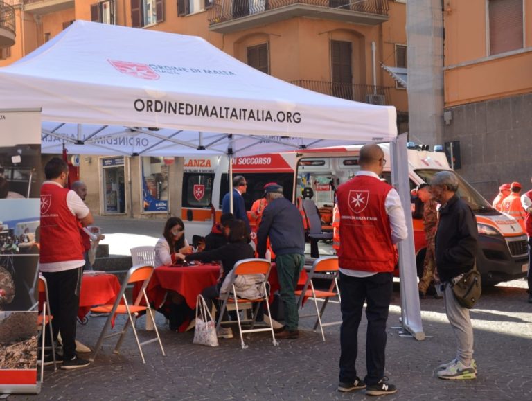 Sabato 14 ottobre anche l’Ordine di Malta di Rieti in piazza