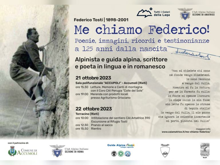 Il 21 ottobre ad Amatrice evento in memoria di Federico Tosti