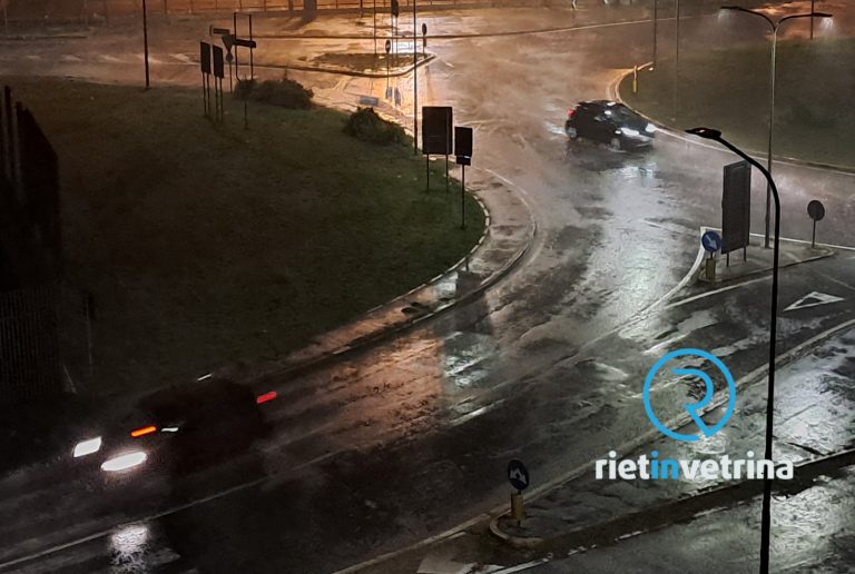 Violenta pioggia su Rieti. Il maltempo è arrivato con raffiche di vento