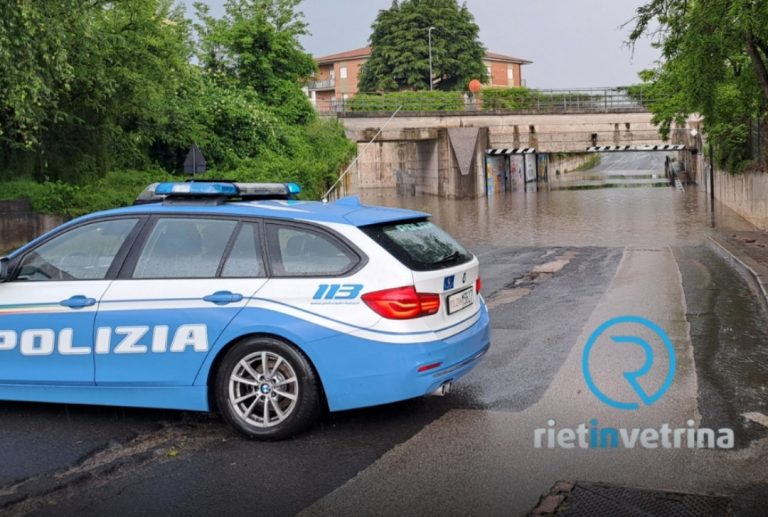 Chiuso il sottopasso della Questura di Rieti