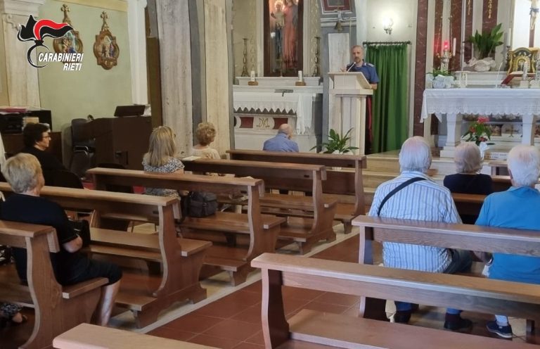 Collalto Sabino, Carabinieri incontrano i cittadini per prevenire furti e truffe