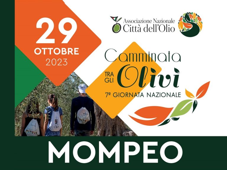 Il Comune di Mompeo invita alla “Camminata tra gli olivi – Settima edizione nazionale”