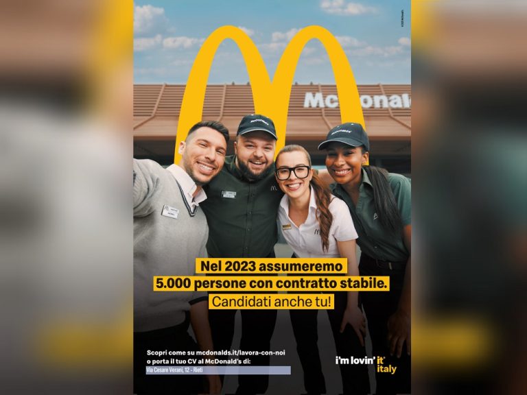 OFFERTE DI LAVORO – McDonald’s Rieti ricerca personale