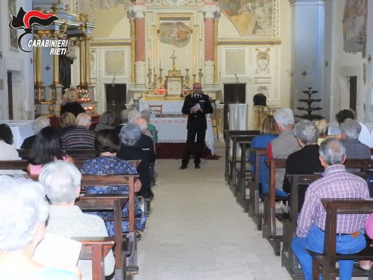 I Carabinieri ad Orvinio per prevenire le truffe