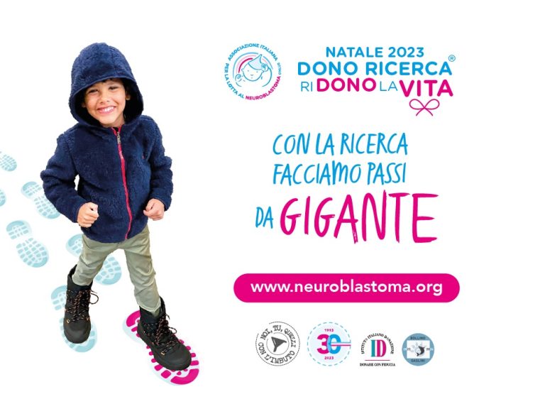 Lotta al Neuroblastoma infantile,  torna la campagna di Natale “Dono ricerca. RiDono la vita”