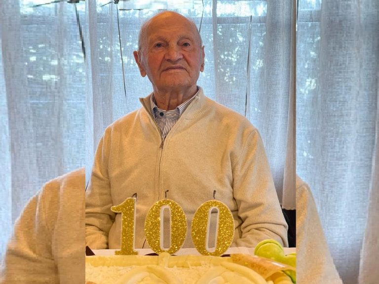 Tanti auguri per i suoi 100 anni a Mariano Travaglini
