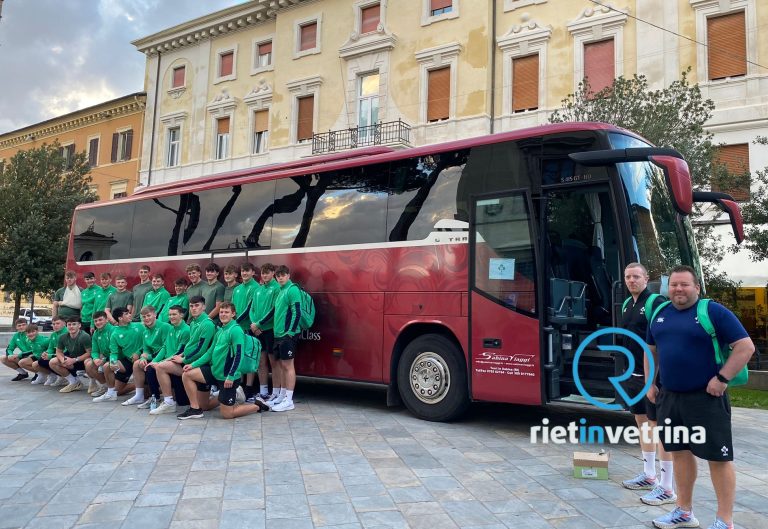 La Nazionale Under 18 dell’Irlanda saluta Rieti