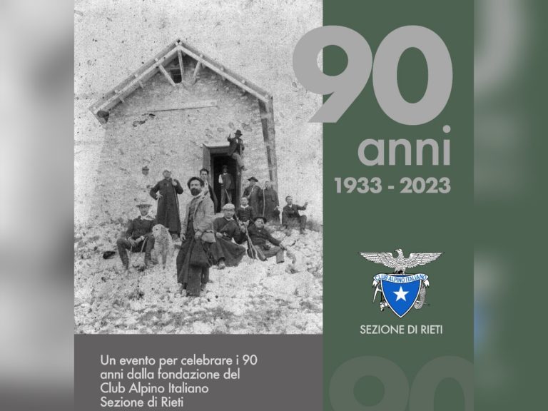 Il 19 novembre doppio appuntamento con il CAI Rieti per celebrarne i 90 anni