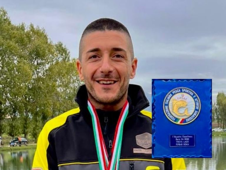 Il reatino Patrizio Proietti campione provinciale Roma 2023 di pesca sportiva
