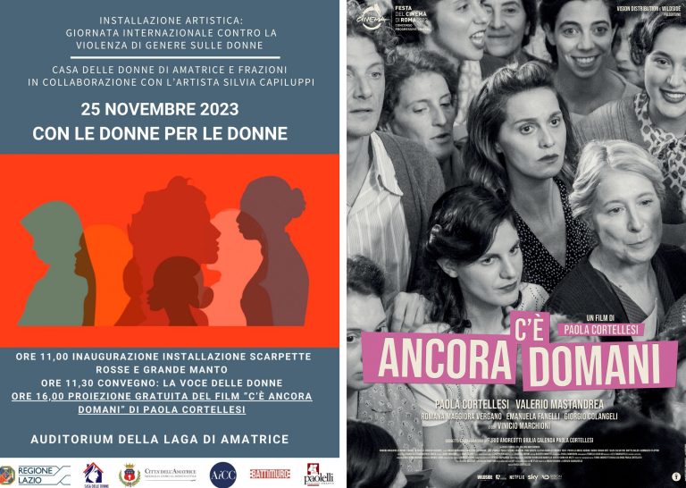 Casa delle Donne di Amatrice e Frazioni: “Grazie Paola Cortellesi” – CALENDARIO EVENTI