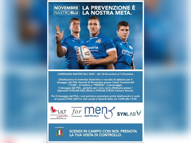 “Nastro Blu”, i desk LILT Rieti a disposizione degli uomini