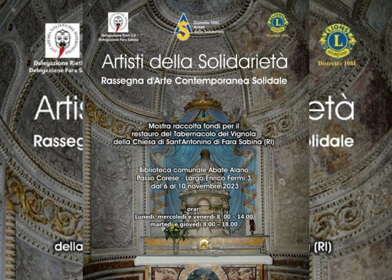 Gli “Artisti della Solidarietà” arrivano a Passo Corese