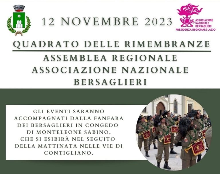 Contigliano commemora i Caduti e celebra il “Quadrato delle Rimembranze”