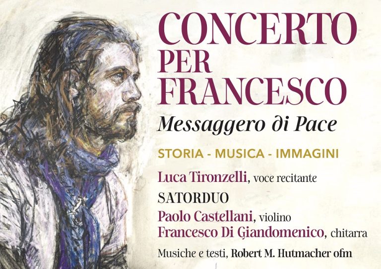 Sabato sera 18 novembre a Rocca Sinibalda il concerto dedicato a San Francesco “Messaggero di Pace”