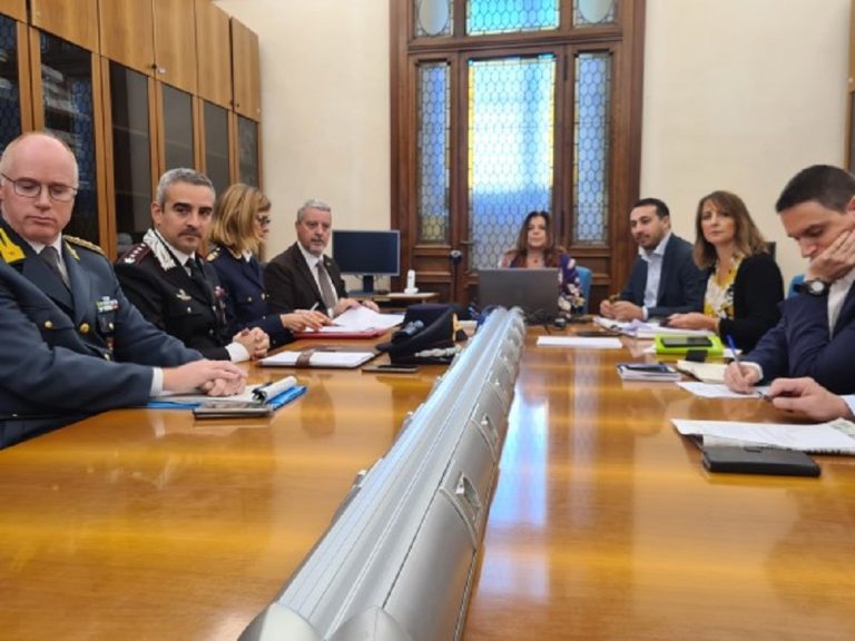 Prima riunione Ordine e Sicurezza Pubblica della prefetto Niglio