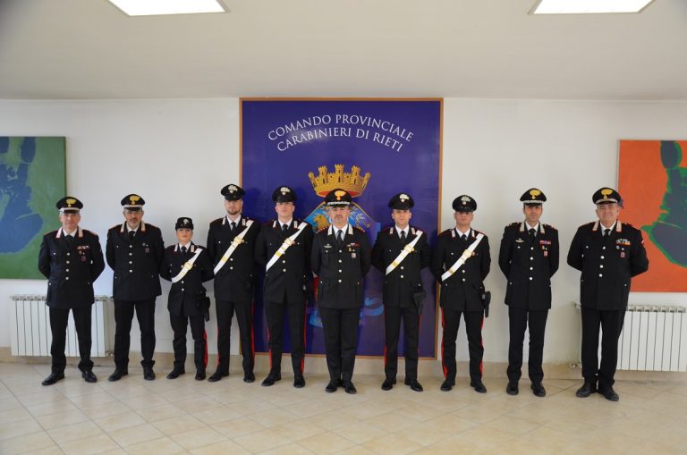 Cinque nuovi Carabinieri opereranno a Rieti, Poggio Mirteto e Castelnuovo di Farfa