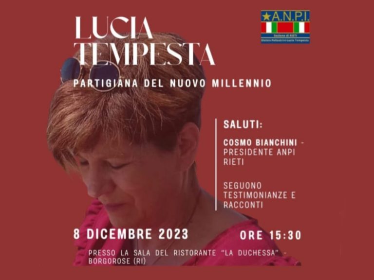 In ricordo di Lucia Tempesta. La partigiana del nuovo millennio