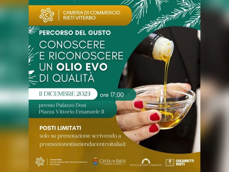 Primo percorso organizzato su come riconoscere un olio EVO di qualità