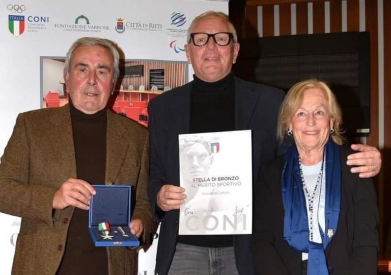 A Giuseppe Cattani la Stella di Bronzo al Merito Sportivo. La soddisfazione della NPC Rieti