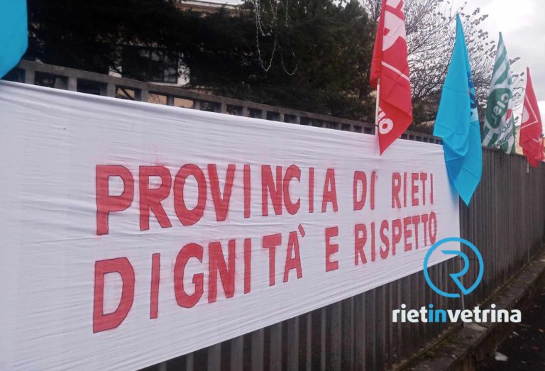 Sciopero dipendenti Provincia di Rieti, aderisce l’80%