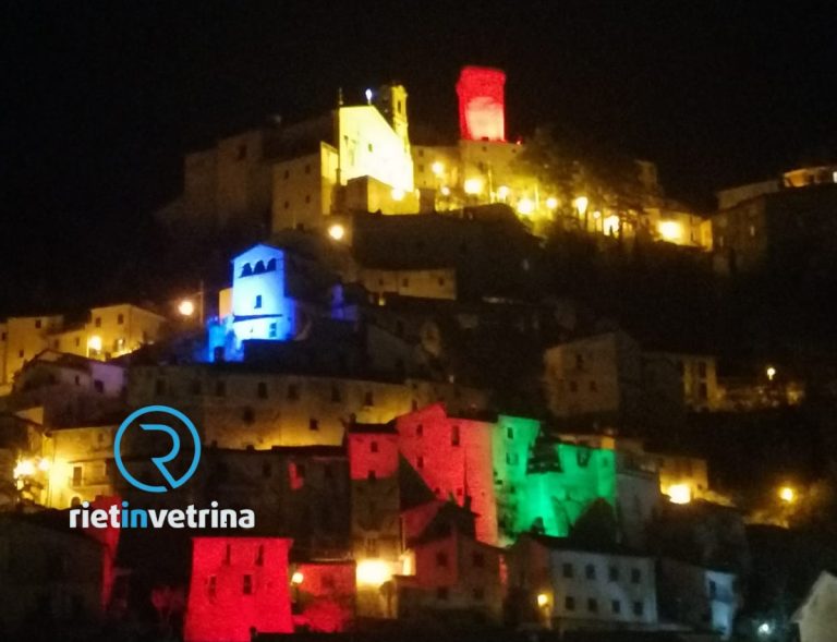 Il paese di Cantalice vestito a festa per il Natale