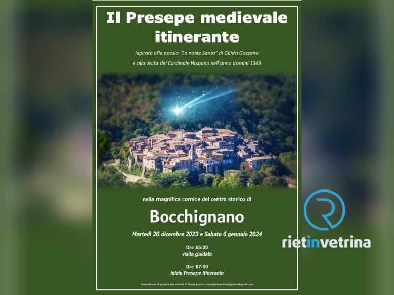 Due appuntamenti con il Presepe itinerante di Bocchignano