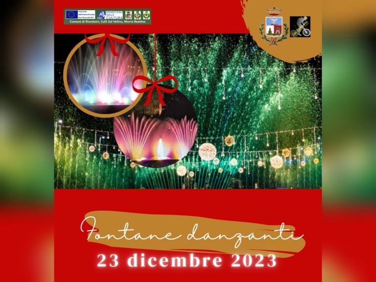 Alla Sorgente di Santa Susanna le fontane danzanti: magia di acqua e luci