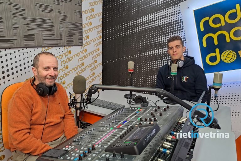 ►VIDEO – Il canottiere reatino Sebastiano Renzi negli studi di Rietinvetrina e Radiomondo