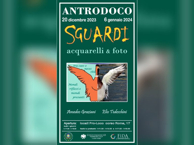 “Sguardi: acquarelli e foto”, fino al 6 gennaio ad Antrodoco