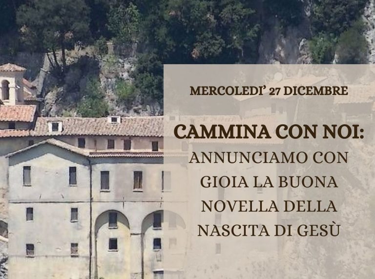 Fondazione Amici del Cammino di Francesco organizza una camminata dalla Grotta del Presepe di Greccio a Contigliano