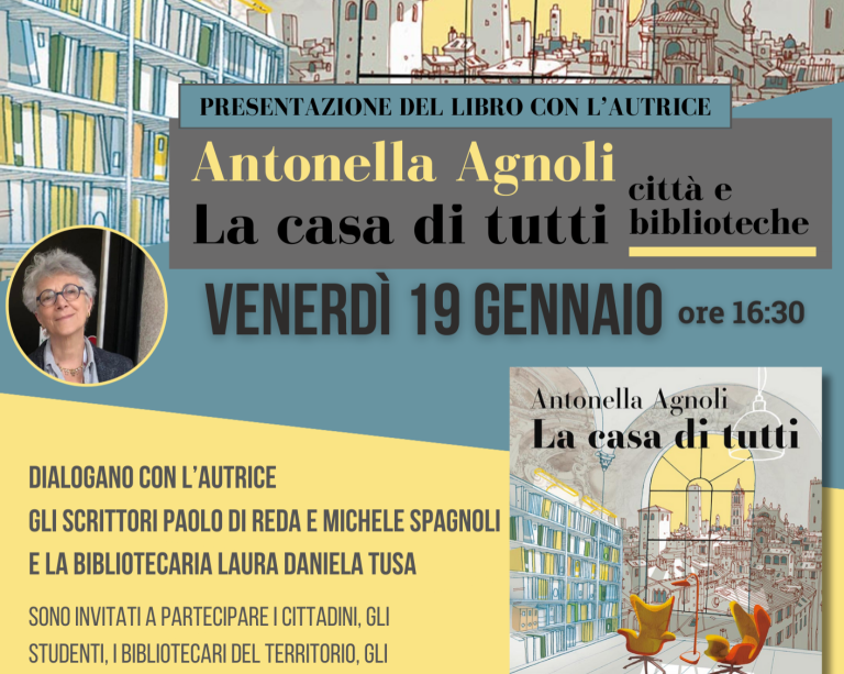“La Casa di tutti. Città e Biblioteche”, il 19 gennaio a Poggio Mirteto