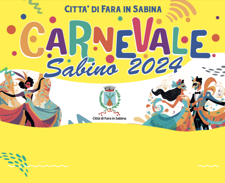 Tutto pronto a Fara in Sabina per il ritorno del Carnevale