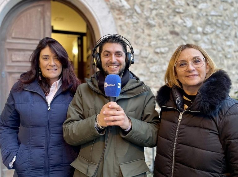 Roberta Cuneo e Annita Giuliani in onda su Radio Rai 1 per parlare di Fara in Sabina