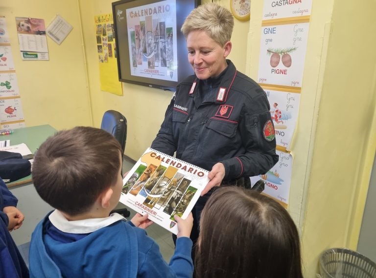 I Carabinieri Forestale di Rieti presentano il calendario CITES 2024 agli studenti