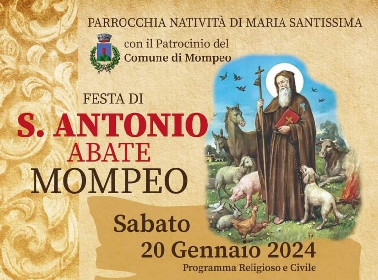 A Mompeo festa di Sant’Antonio Abate