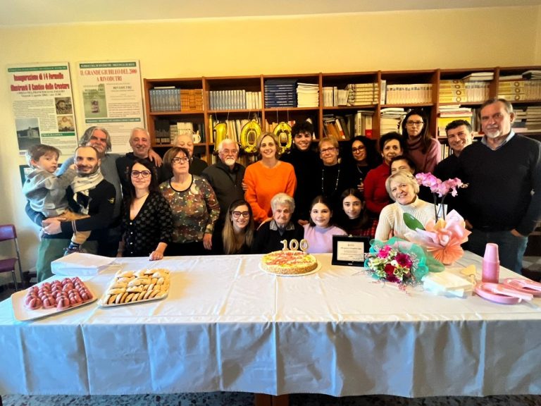 Rivodutri festeggia i cento anni della signora Olga