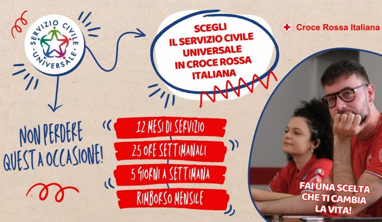 C’è l’opportunità di svolgere il Servizio Civile con la CRI di Rieti: 15 i posti disponibili